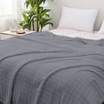 thumbnail image 5 of 27.6 x 39.4 Inch Checkered Coral Fleece Blanket, Thickened Soft Nap Throw, Warm Skin-Friendly for Dormitory, Couch, Office, Multi-Functional Lightweight, 1* Household Blanket, 5 of 6