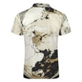 thumbnail image 5 of Marble Texture Men Zipper T-shirt Summer Casual Short Sleeve T-shirt Top, 5 of 7