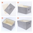 Unique Bargains Storage Cube Fabric Bin with Handles for Shelves Basket