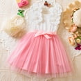 thumbnail image 2 of mgoYE Girl Easter Dress Girl's Tulle Dress Tutu Party Birthday Poster Formal Fancy Flower Princess Dresses(Pink,3-4 Years), 2 of 8