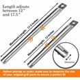 thumbnail image 3 of Set of 3 Universal Heat Plates & Universal Tube Burners for 3 Burner Gas Grills | Adjustable Heat Tent, Heat Shields, Burner Covers, Flame Tamers & Adjustable Burners Replacements, Gas Grill Parts, 3 of 8