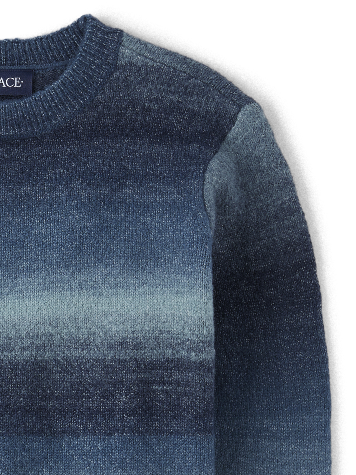 The Children's Place Boys Long Sleeve Crewneck Ombre Space Dye Sweater, Sizes S-XXL
