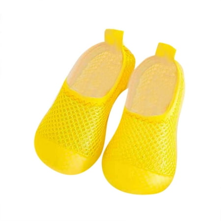 

Yinguo Toddler Kids Baby Boys Girls Summer Shoes Solid Soft Soles First Walkers Antislip Shoes Prewalker Yellow 20