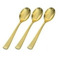 thumbnail image 3 of Clear / Black Contemporary Wedding Plastic Plates Party Bundle w/ Gold Plastic Cutlery 120 Pack, 3 of 7