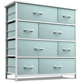 thumbnail image 1 of 8 Drawers Chest Dresser - Aqua, 1 of 7