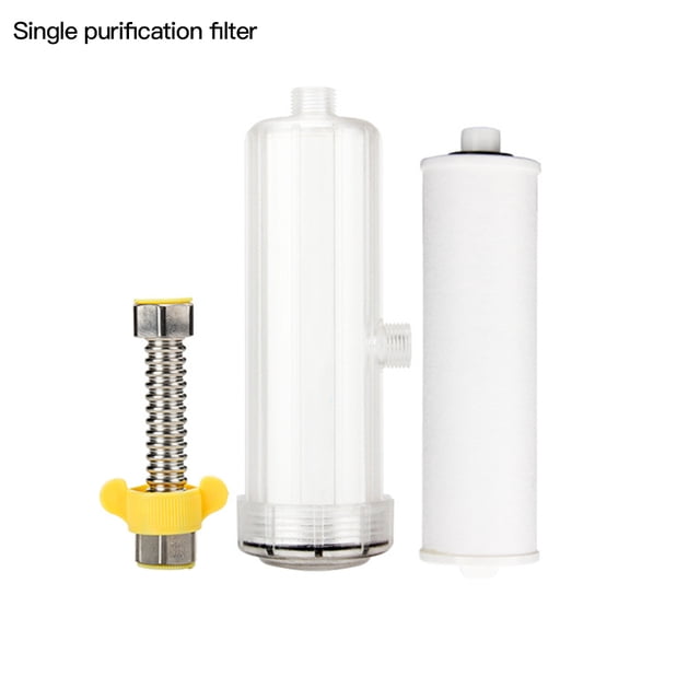 Cinta de filtro de grifo de agua Sistema de filtración de rociador de agua de cinta de filtro de cabezal de ducha de baño transparente, filtro de algodón PP Speravity HA7263-02B