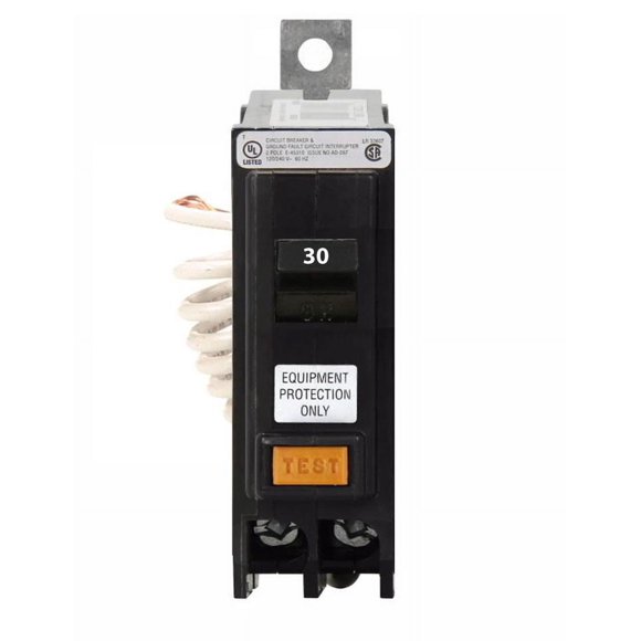 QBGFEP1030 - Eaton Cutler-Hammer 30 Amp 1 Pole Ground Fault Equipment Protection Bolt-On Circuit Breaker