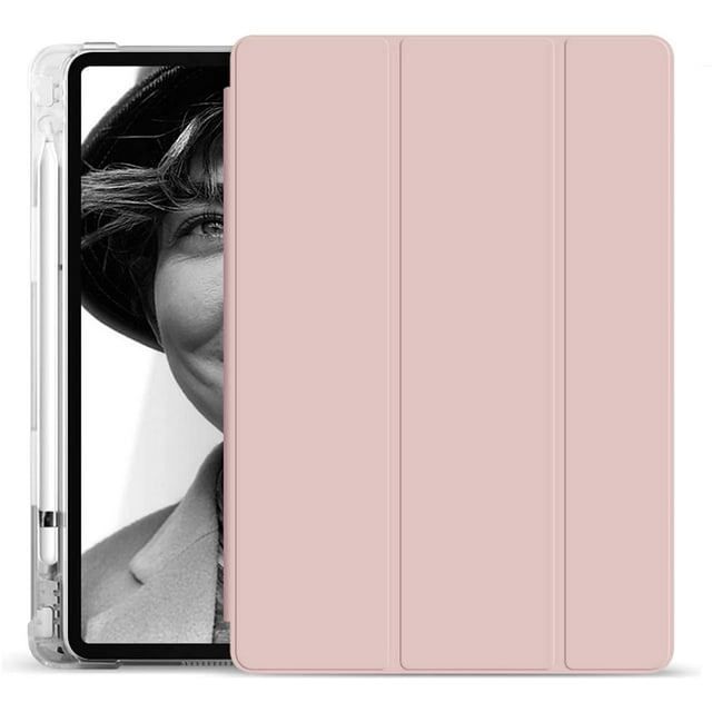 Timoom iPad Pro 11 Inch 2020 Case with Built-in Pencil Holder, Lightweight Ultra-Thin Smart Silicone Soft Back Cover Auto Sleep/Wake,Protective Case for iPad Pro 11 2020 & 2018