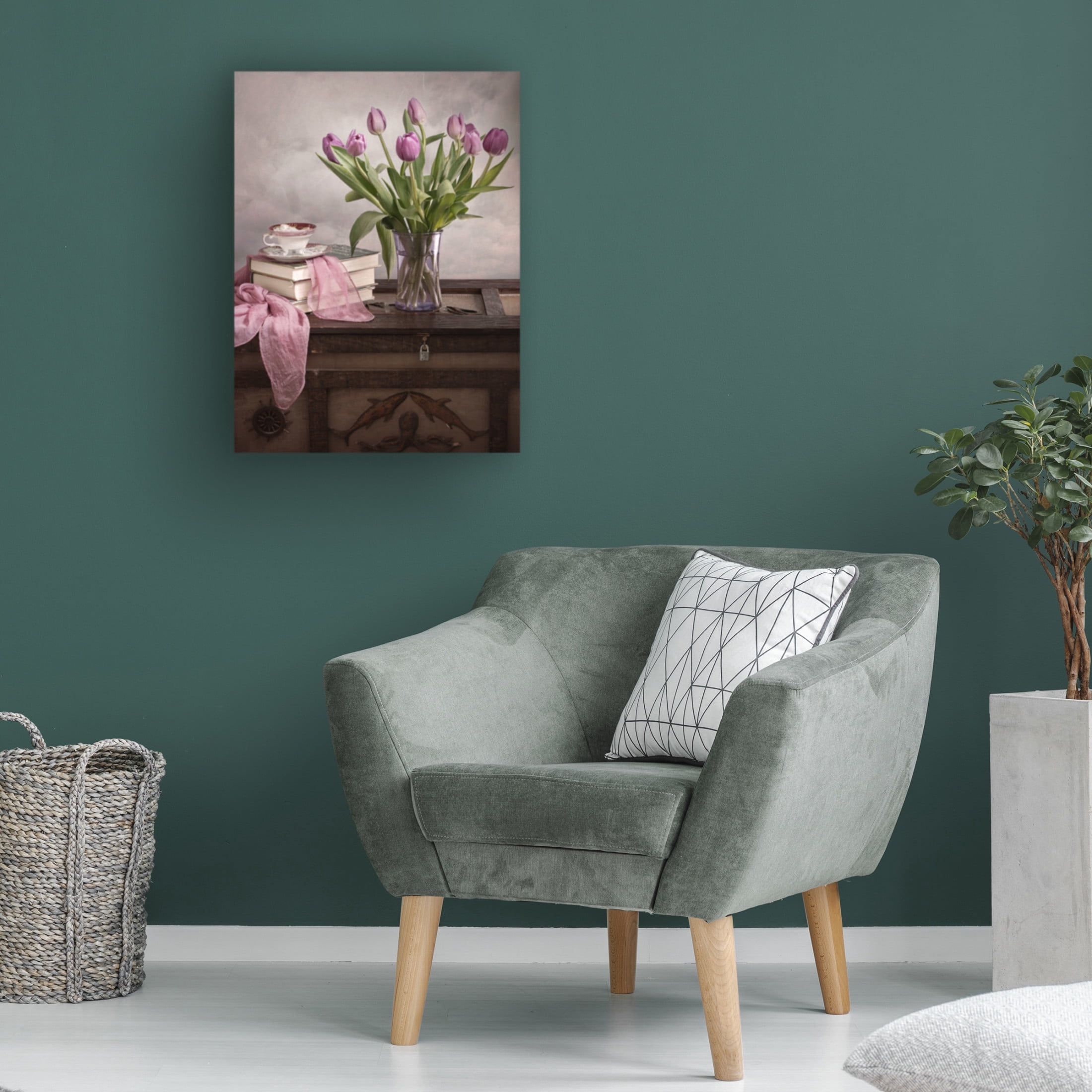 Canvas Wall Art - Lydia Jacobs 'Comfy' Wall Art for Living Room, Bedroom, or Office D?cor by Trademark Fine Art - 14 x 19 Inches