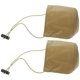 thumbnail image 4 of 2 protectores de talón para zapatos de conducción de coche, resistentes al desgaste, para freno, acelerador y talón (caqui), 4 of 7