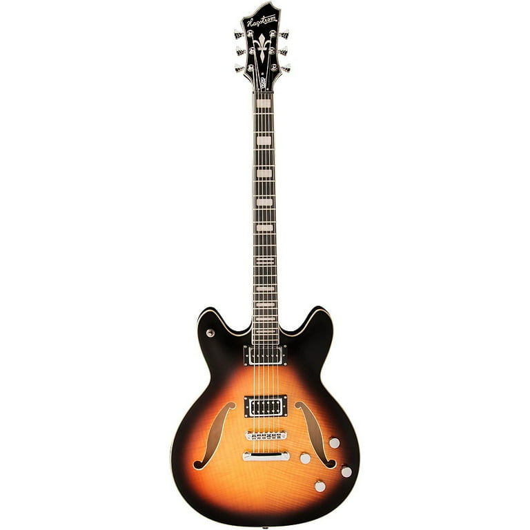 Hagstrom Viking Baritone Electric Guitar (Tobacco Sunburst)
