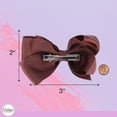 thumbnail image 4 of 3 Inch Grosgrain Bow for Little Girls- Set of 2, 4 of 6