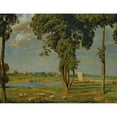 thumbnail image 2 of Hans Thoma 14x12 Gold Ornate Wood Frame and Double Matted Museum Art Print Titled - On the Banks of the River Main (1889), 2 of 4