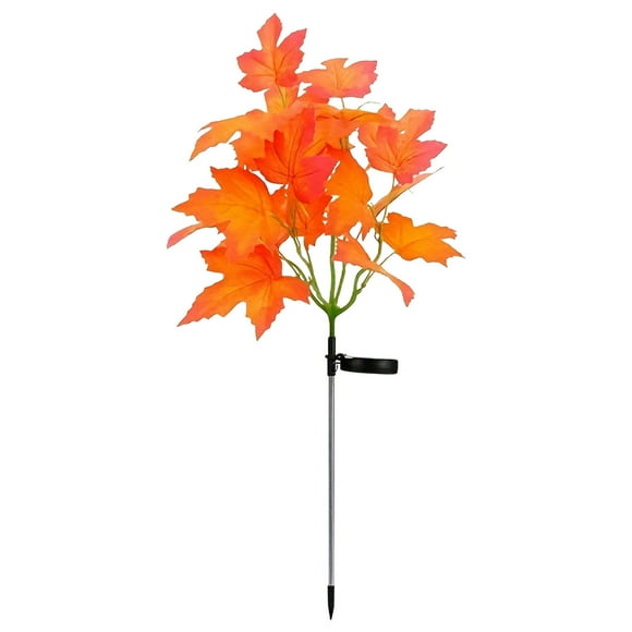 Outdoor Solar Maple Tree Light Simulation Maple Leaf Fashion Flower Solar Powered Garden Decoration
