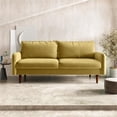 thumbnail image 6 of Pemberly Row 70" Round Arm Upholstered Modern Velvet Sofa in Gold, 6 of 15