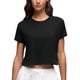 thumbnail image 1 of Remera CRZ YOGA Crop Top de Algodón Pima Negra XL, 1 of 7