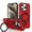 Red, variant on TECH CIRCLE Case for iPhone 17 2025, Premium Plastic/TPU Hard Case with Sturdy View Kickstand Military Drop Shockproof Protective Rugged Slim Back Cover Shell for iPhone 17,Purple