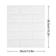 thumbnail image 3 of DIY 3D Brick PE Foam Wallpaper Panels, 35x38.5cm Embossed Stone Decal, Self-Adhesive, Sound Insulation Shockproof, Easy to Clean, Suitable for Living Room Bedroom Office TV Background, 3 of 7