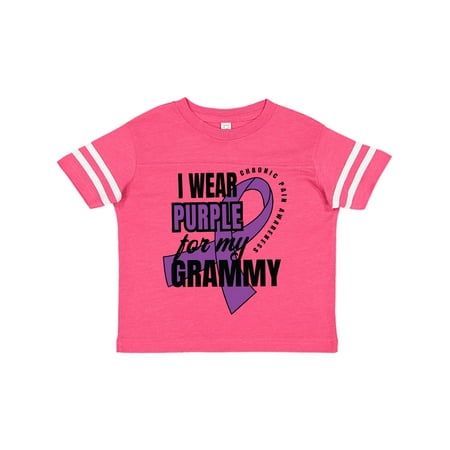 

Inktastic Chronic Pain I Wear Purple For My Grammy Gift Toddler Boy or Toddler Girl T-Shirt