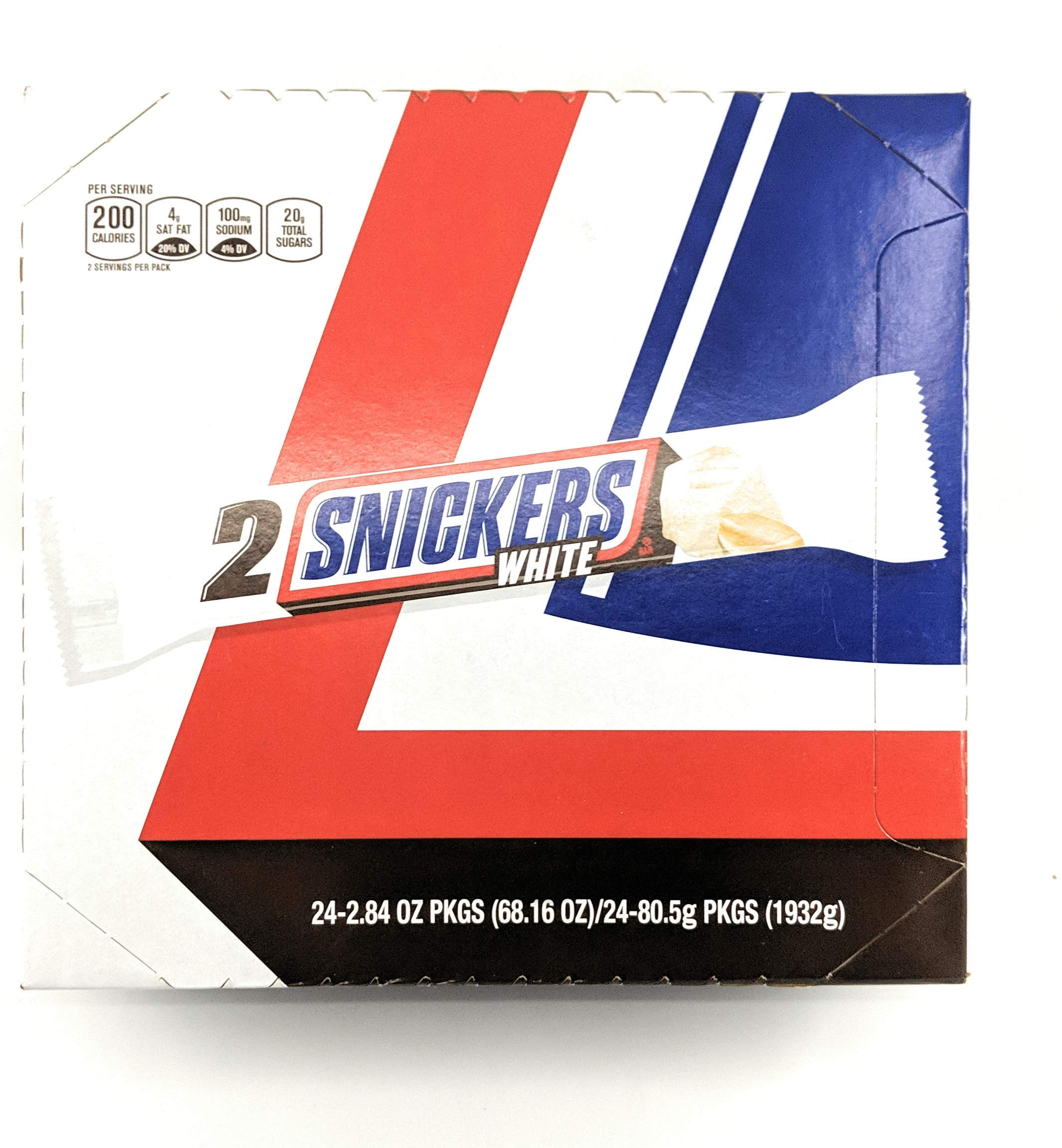 Snickers White Chocolate Share Size 24ct Box