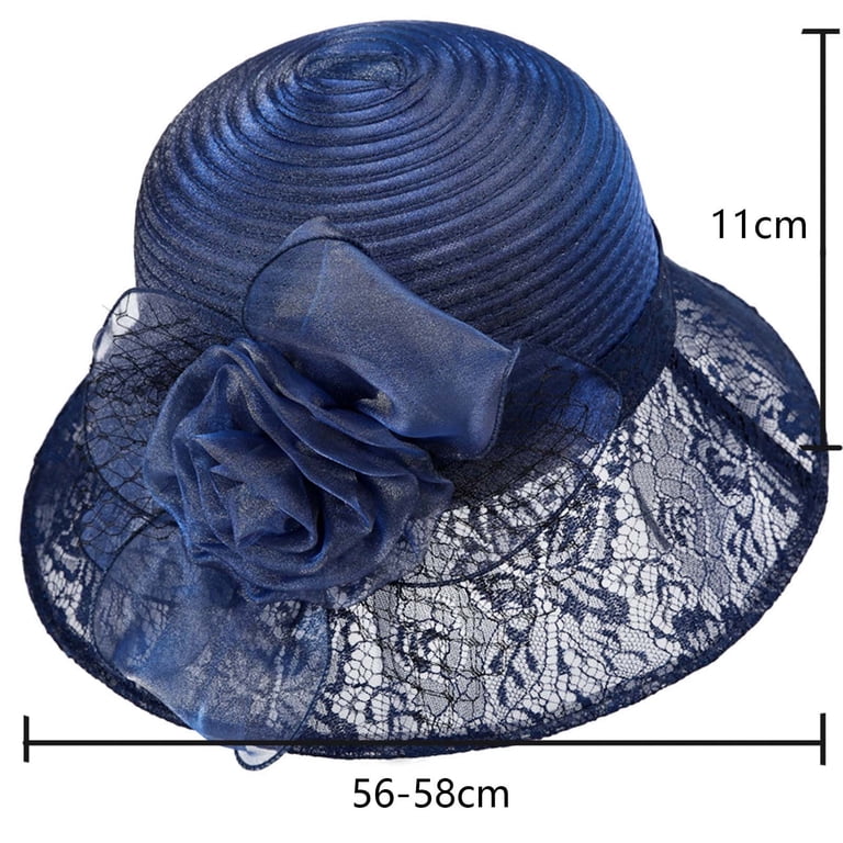 Elegant Navy Bucket Hat with Mesh Detail e4Hats.com Big Size Deluxe Mesh Bucket Hat - Navy 2XL at  main image 4