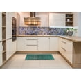 thumbnail image 5 of Ahgly Company Indoor Square Traditional Aquamarine Stone Green Persian Area Rugs, 7' Square, 5 of 6