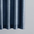 thumbnail image 2 of Hometrends Faux Silk 63" Grommet Room Darkening Window Curtain Panel, Blue, 2 of 7