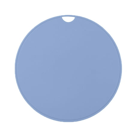 

CherryHome Table Decor Placemat Round Placemat Thickened Anti-scalding Non-stick Table Protection Waterproof Heat Insulation Solid Color Reusable Flexible