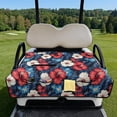thumbnail image 2 of Psesaysky Golf Cart Seat Covers with 4 Pockets Soft Golf Cart Seat Towel Blanket, Extra Handle, Foldable and Washable, Suit EZGO TXT RXV/Club Car Seats, Hawaiian Hibiscus Flower, 2 of 8