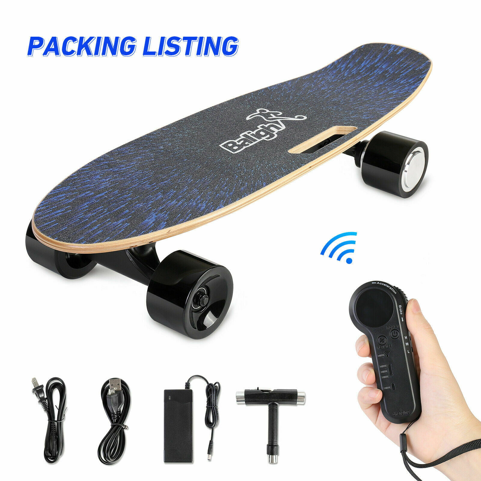 Details about   Electric Skateboard Remote Control 4 Speed Modes Longboard LED Indicator Light 