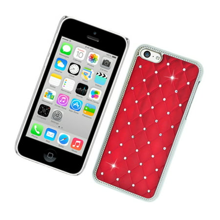 Insten Hard Chrome Cover Case with Diamond for iPhone