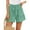 Green, variant on GZWYHT Palazzo Pants Ruffle Shorts Women's Wide Leg Shorts Without Pockets Lightweight High Waisted Adjustable Tie Knot Loose Summer Cute Trousers Features: Shorts for Women Lounge Pants Women Pink S