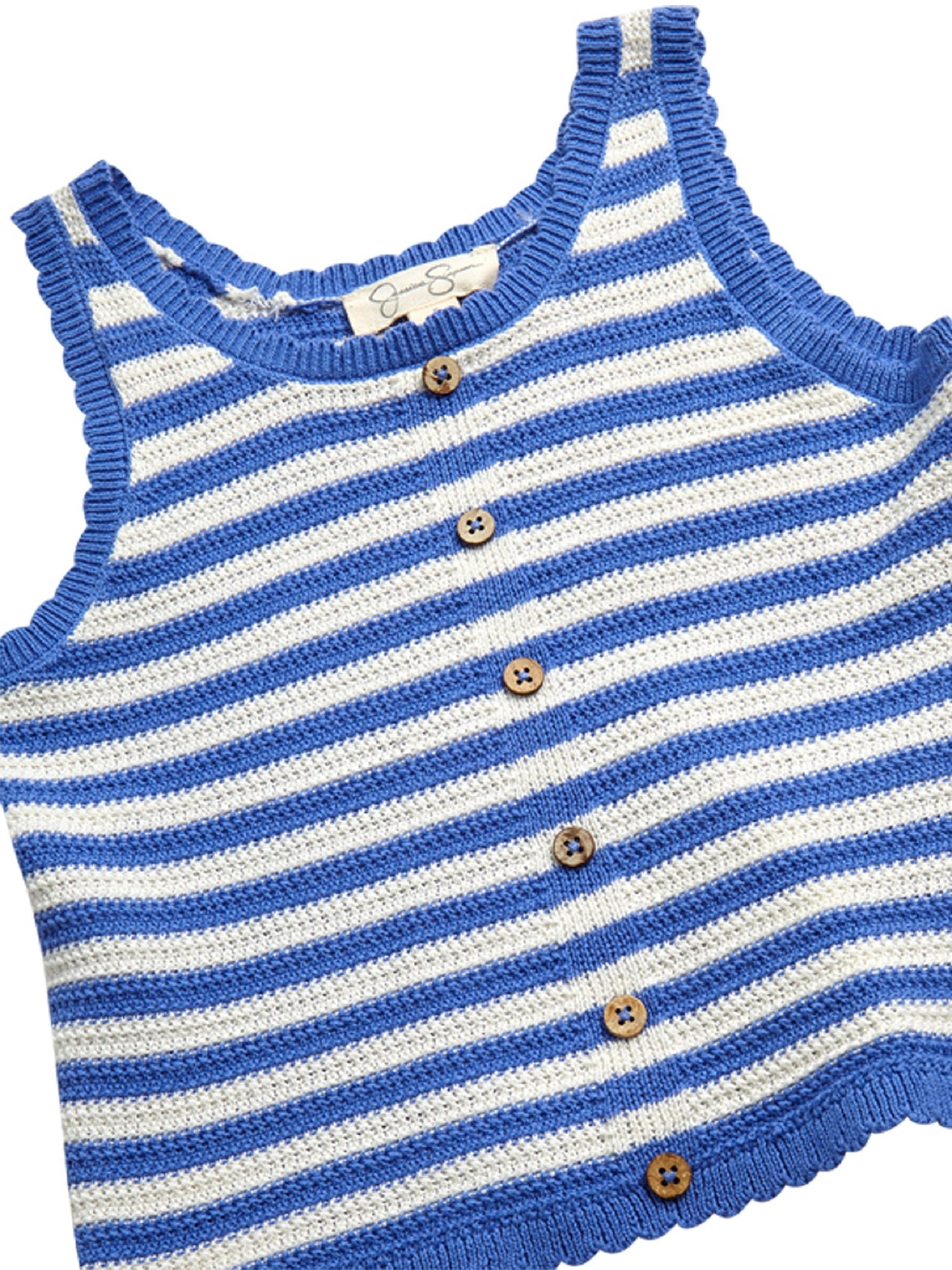 Jessica Simpson Girls' Cotton Crochet Tank Top and Skirt Set, 2-Piece, Sizes 4-12
