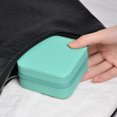 thumbnail image 6 of 1pcs Letter Jewelry Box Cyan Single Layer Storage Box Ladies Classic Pure White Fashion Storage Travel Leather Box O, 6 of 6