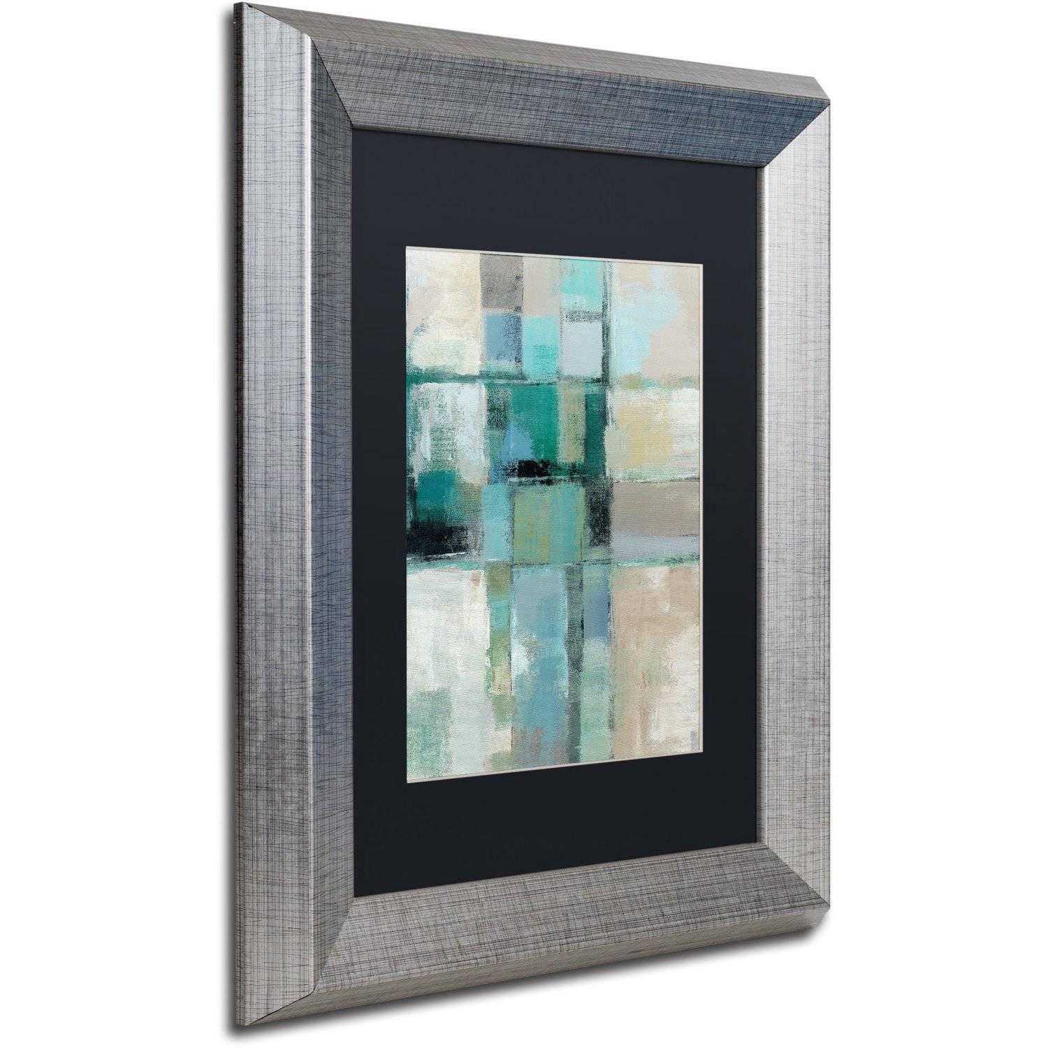 Trademark Fine Art "Island Hues Crop II" Canvas Art by Silvia Vassileva Black Matte, Silver Frame