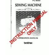 Angle View: Brother PC-6000 Sewing Machine Owners Instruction Manual