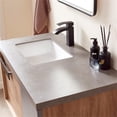 thumbnail image 6 of Carcastillo 40" Single Sink Floating Bathroom Vanity Oak Wood Gray Top & Mirror, 6 of 9