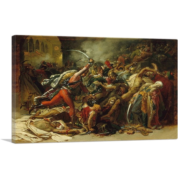 ARTCANVAS The Revolt Of Cairo 1810 Canvas Art Print by Anne-Louis Girodet - Size: 26" x 18" (1.50" Deep)
