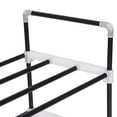thumbnail image 4 of vidaXL 1/4/7x Shoe Rack with 7 Shelves Metal and Plastic Black Storage Stand, 4 of 6