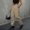 Khaki, variant on Stylish Women's High Waisted Casual Straight Leg Parachute Pants for Outdoor Activities and Hiking Elastic and Comfortable Trousers for Everyday Wear