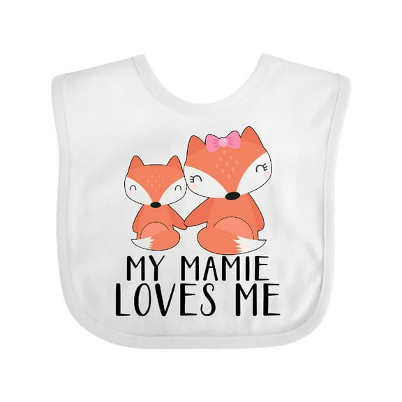Inktastic My Mamie Loves Me Boys or Girls Baby Bib