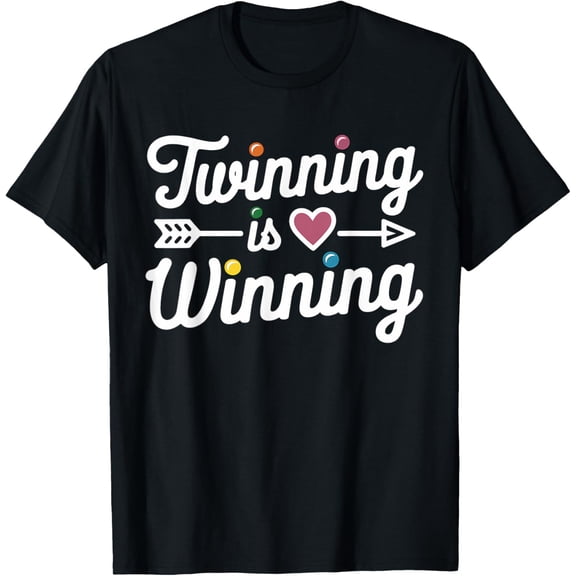 men and women can wear，Twin Day Twinning Is Winning Funny Twin Gift T-Shirt