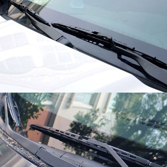 HONMEET Front Windshield Wiper Blades 2PCS Black POM Rubber with Steel Frame for Cars and Trucks