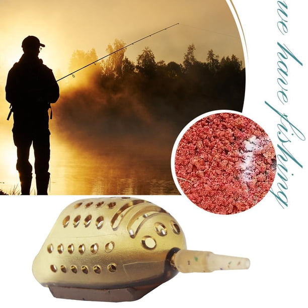 Jaula De Alimentación De Pesca Pesca Alimentador de cebo de pesca de carpa, soporte para señuelos, cesta de jaula para señuelos de pesca (50g)