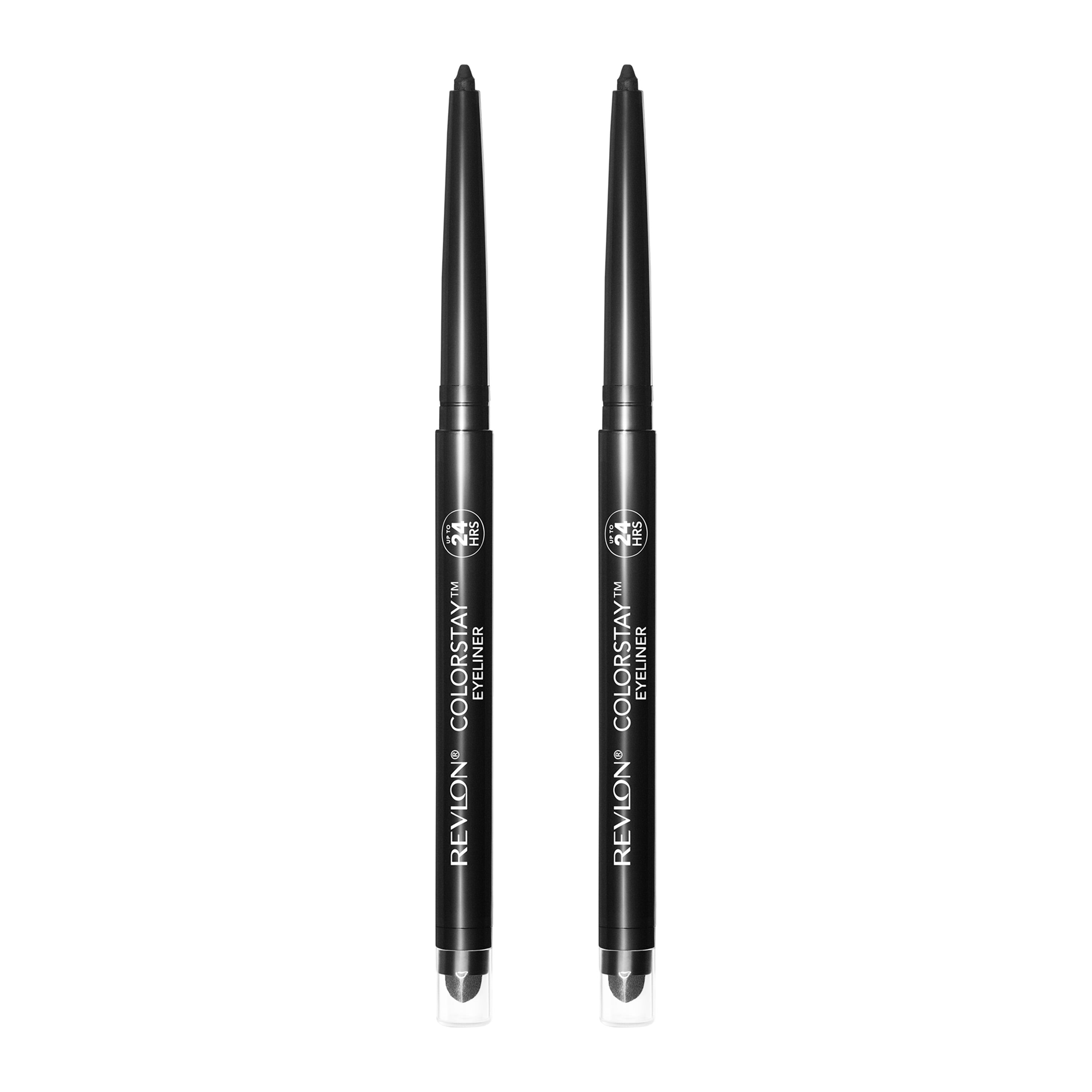 Revlon ColorStay Eyeliner Pencil, 201 Black, 2 Pack