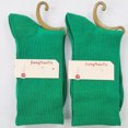 thumbnail image 5 of Autumn And Winter Pure Candy Color Ladies Pile Socks Dark green, 5 of 5