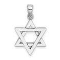 thumbnail image 1 of FB Jewels 14K White Gold 3D Jewish Star Of David Pendant, 1 of 5