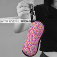 thumbnail image 5 of Bingfone Colorful Donuts 1 Print Sunglasses Case Portable Travel Zipper Eyeglasses Case With Hook, 5 of 6