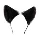 thumbnail image 2 of Diadema de felpa con orejas, tocados para el pelo, accesorios para fiestas de disfraces, accesorios para el cabello para puesta en escena, fiestas de Negro, 2 of 10