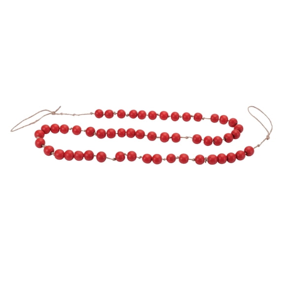 Melrose International Bead Garland (Set of 2) 5'L Wood/Rope